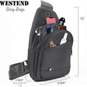 WESTEND URBAN CROSSBODY SLINGBAG,TRAVEL DAYPACK FOR MEN AND WOMEN